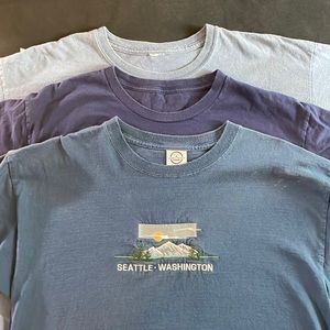 3-Pack Blue “Road Trip” Graphic Tees